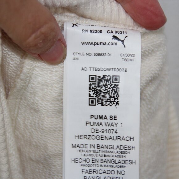 PUMA Sweatpants X Childhood Dreams Men's Beige Casual Athletic Bottoms Size M - Picture 12 of 13